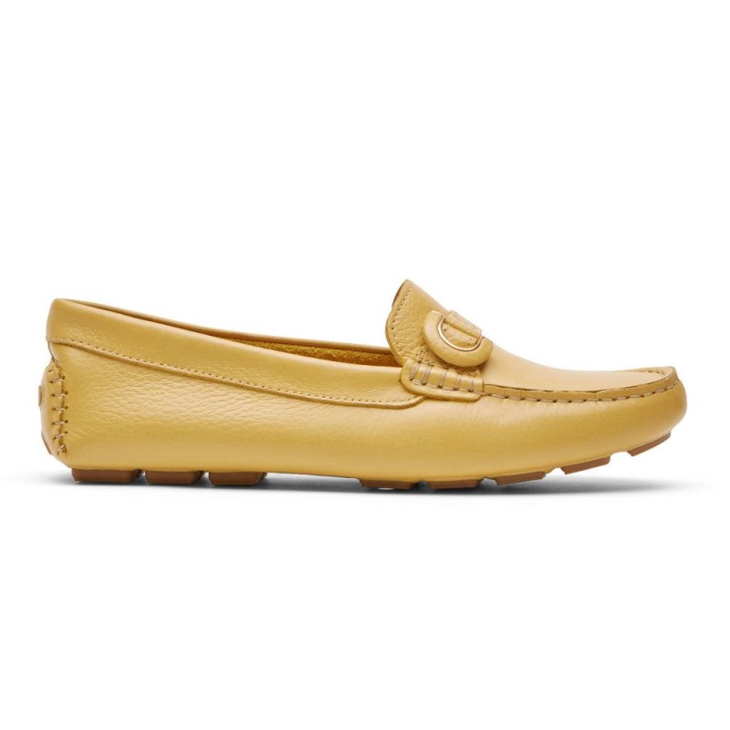 Women Rockport Bayview Ring Loafers Yellow USA | GF1-37833