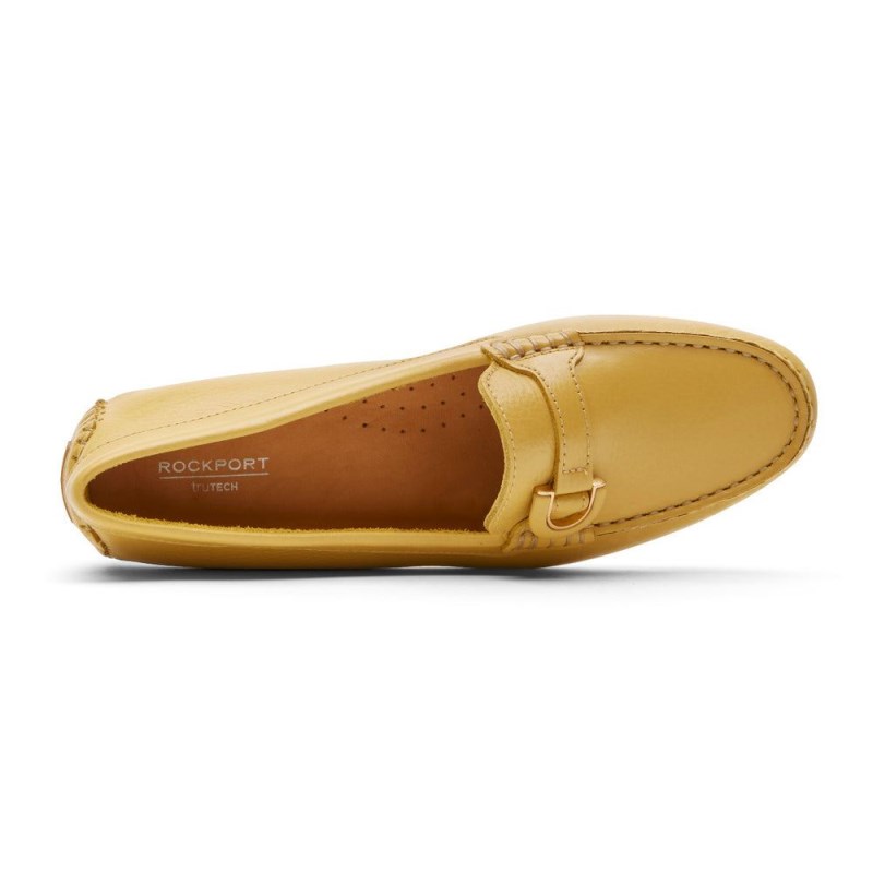 Women Rockport Bayview Ring Loafers Yellow USA | GF1-37833