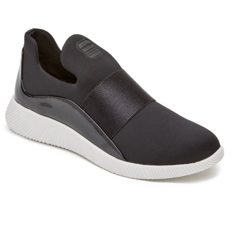 Women Rockport City Lites Robyne Slip-On Sneakers Black USA | JJ9-04870