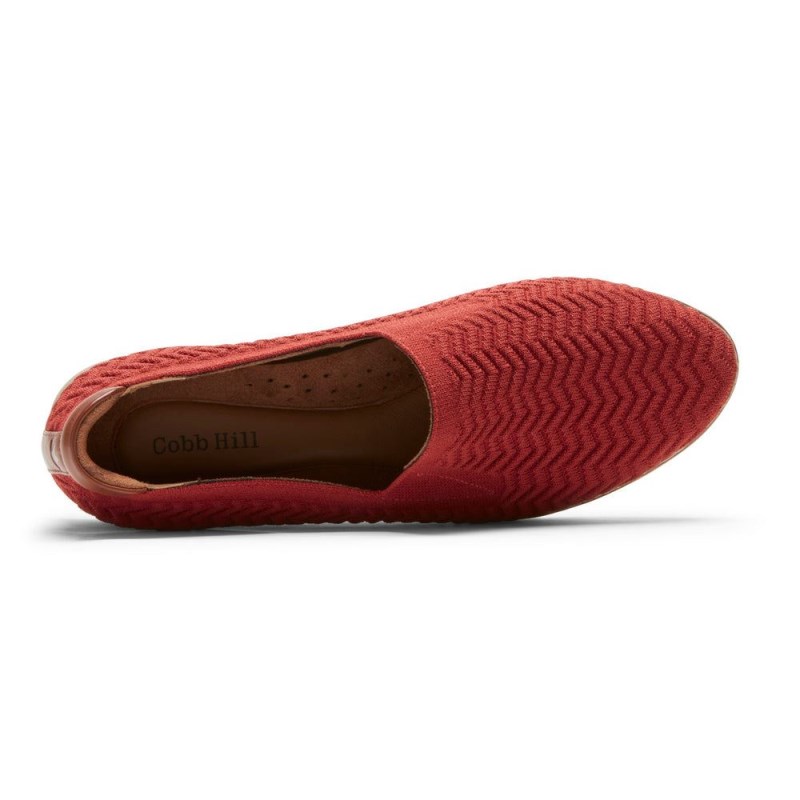 Women Rockport Cobb Hill Camryn Slip Ons Red USA | FJ8-47934