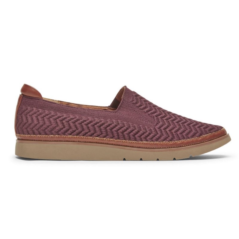 Women Rockport Cobb Hill Camryn Slip Ons Purple USA | XT9-62846