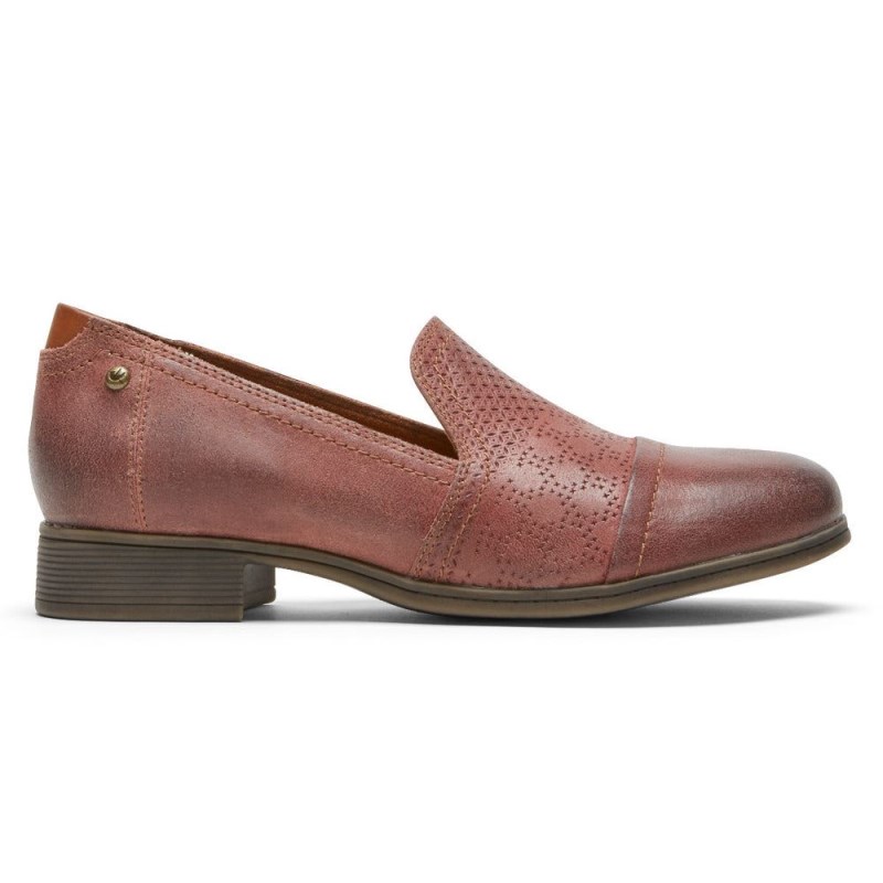 Women Rockport Crosbie Slip-On Loafers Red USA | OF9-38003