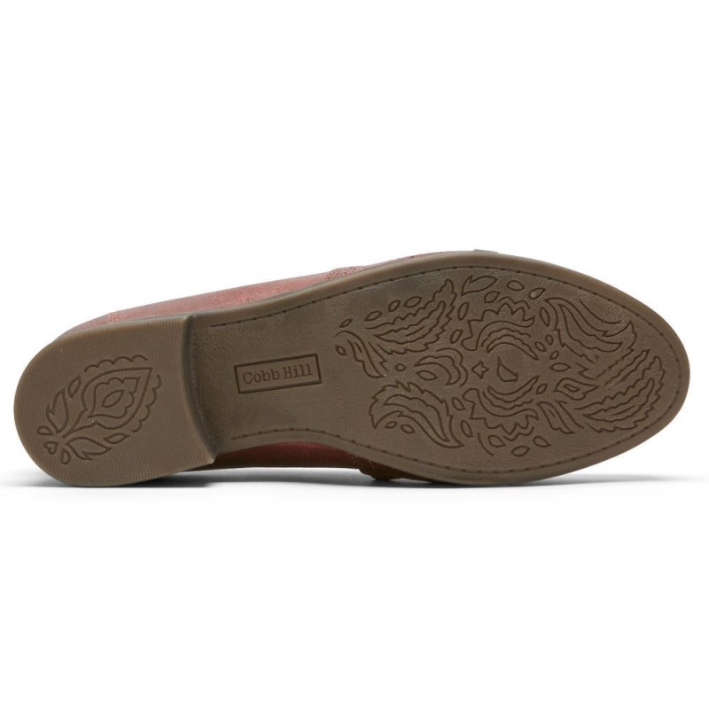 Women Rockport Crosbie Slip Ons Red USA | VH4-37973