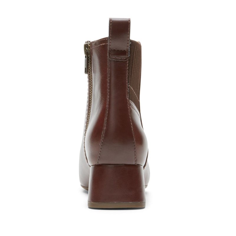 Women Rockport Deidra Chelsea Boots Brown USA | NK1-70727