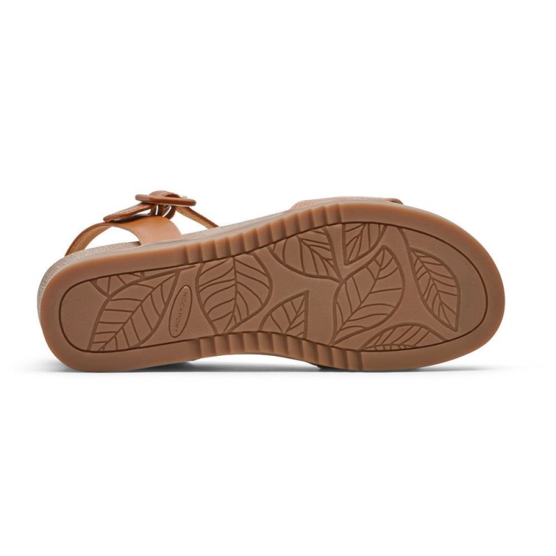 Women Rockport Delanie Sandals Brown USA | UE4-28792