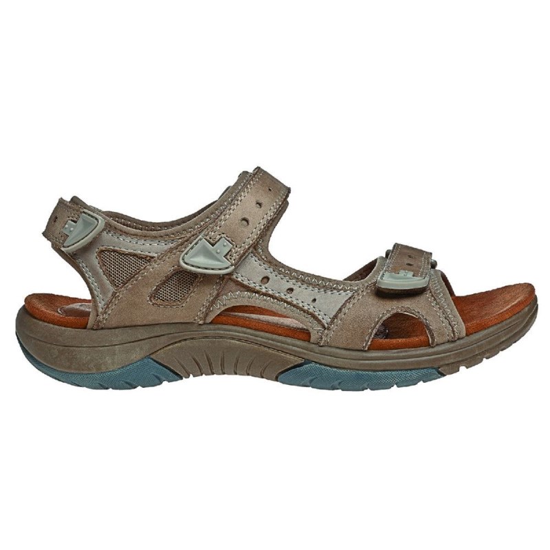 Women Rockport Fiona Adjustable Sandals Grey Brown USA | RY1-39683