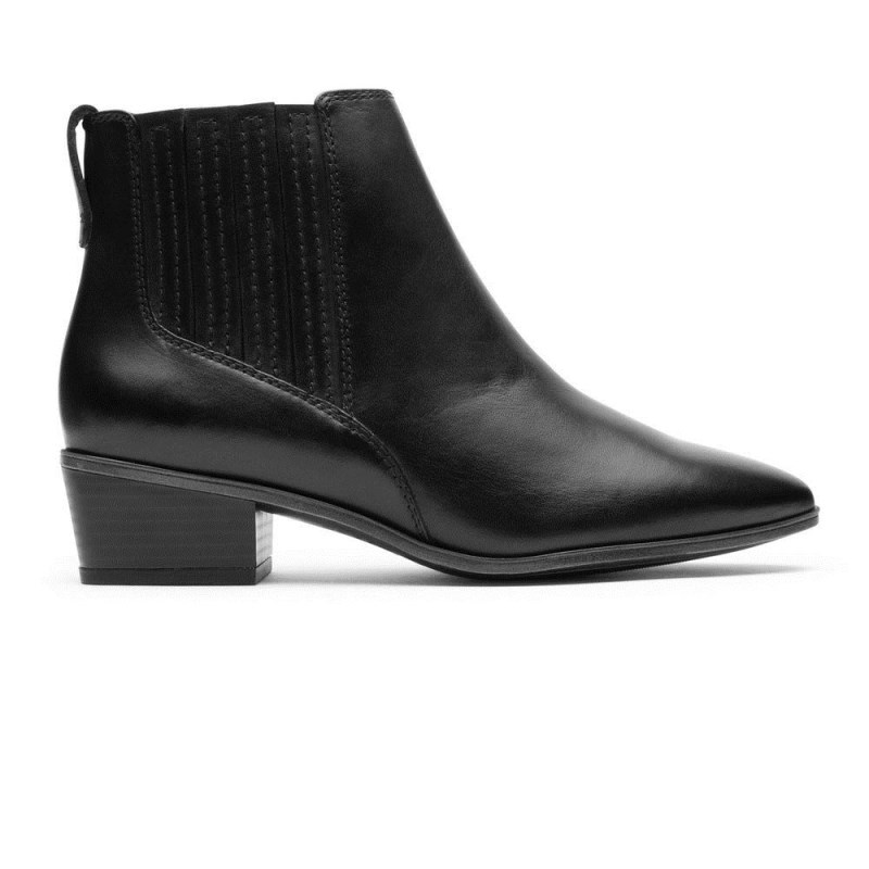 Women Rockport Geovana Chelsea Boots Black USA | TC7-41084