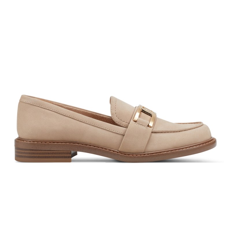 Women Rockport Harleen Loafers Beige USA | TT8-76287