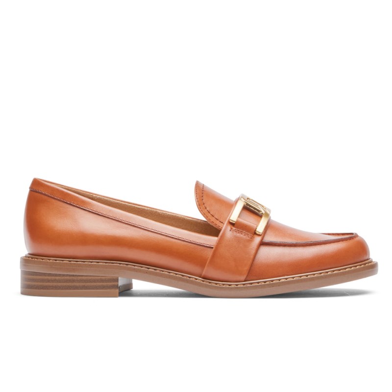 Women Rockport Harleen Loafers Brown USA | QR2-42554