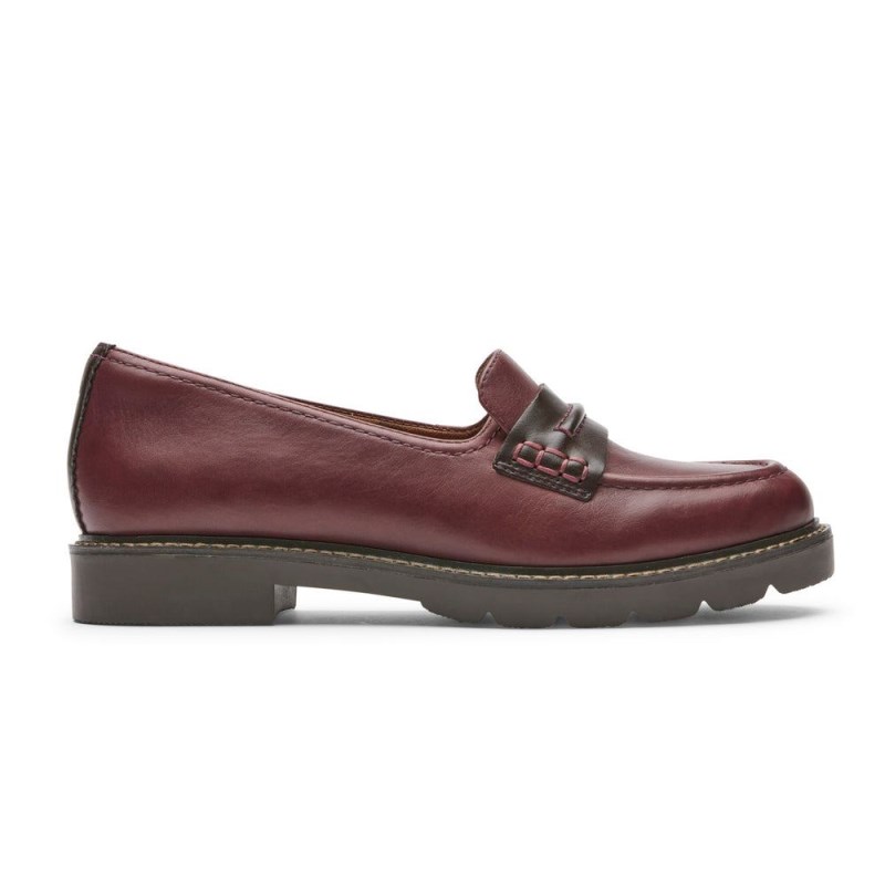 Women Rockport Janney Loafers Red USA | OV4-18151