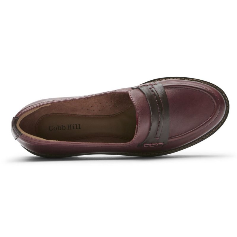 Women Rockport Janney Loafers Red USA | OV4-18151