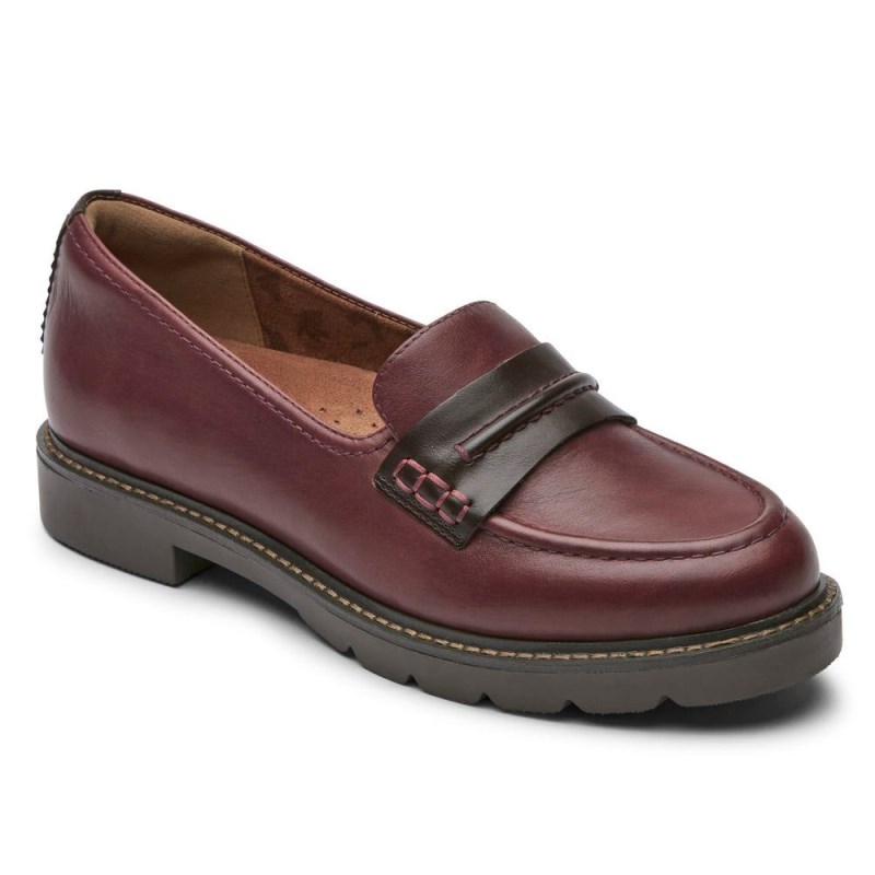 Women Rockport Janney Loafers Red USA | OV4-18151