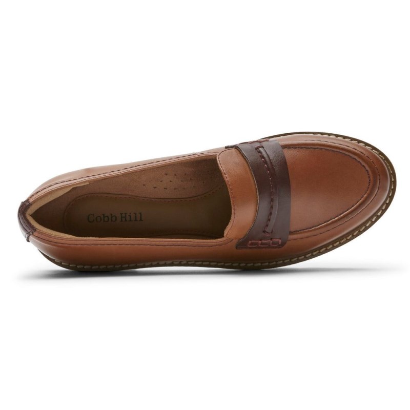 Women Rockport Janney Loafers Toffee Brown USA | QX2-45964