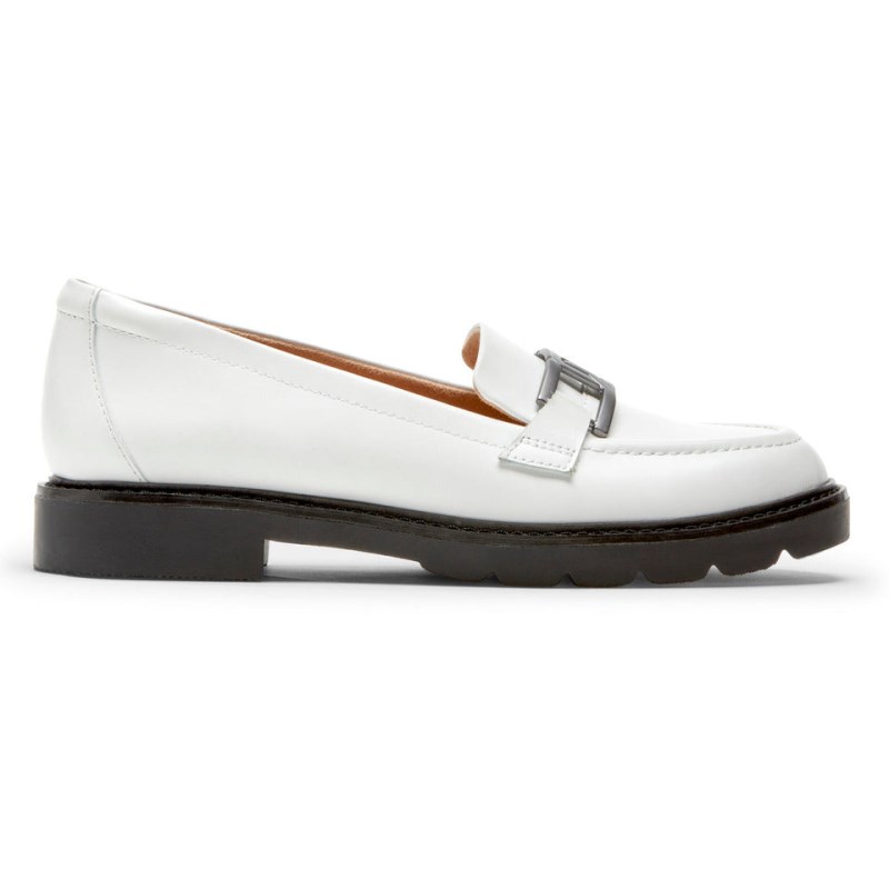 Women Rockport Kacey Chain Loafers White USA | TT7-92779