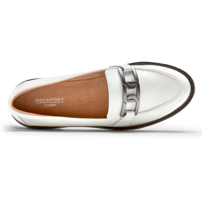 Women Rockport Kacey Chain Loafers White USA | TT7-92779