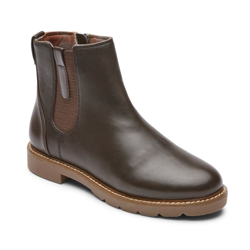 Women Rockport Kacey Chelsea Boots Brown USA | LV2-97959