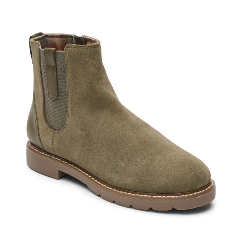 Women Rockport Kacey Chelsea Boots Green USA | WK9-62656