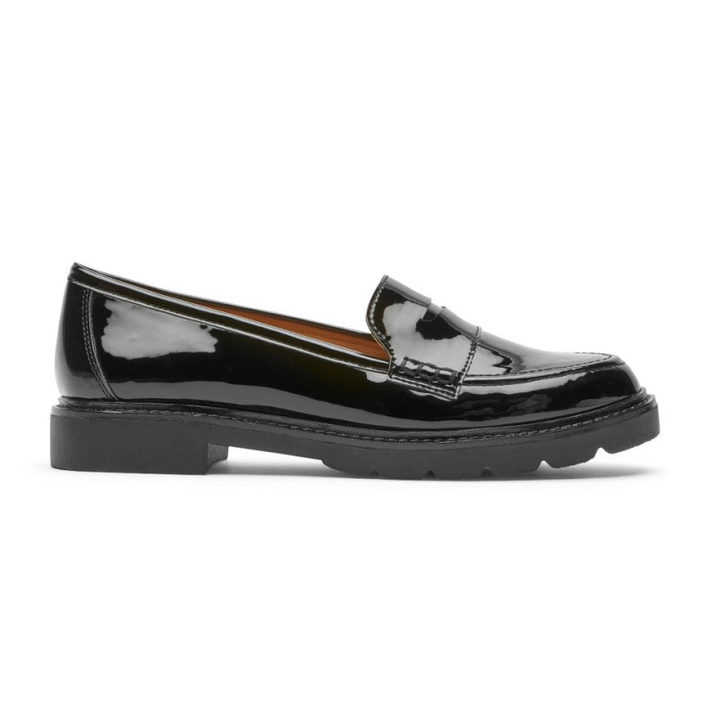 Women Rockport Kacey Penny Loafers Black USA | FD4-54095