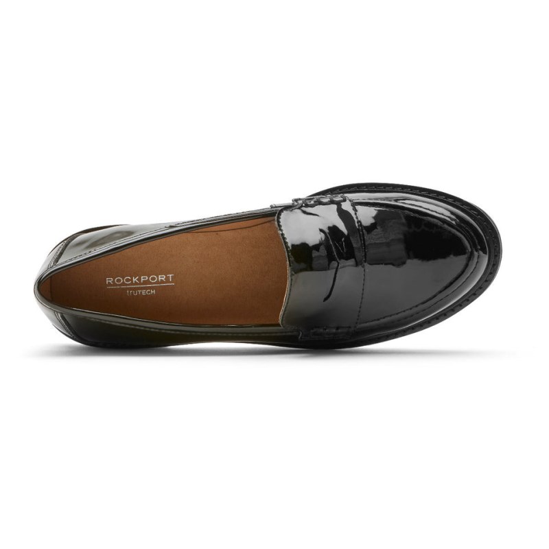 Women Rockport Kacey Penny Loafers Black USA | FD4-54095