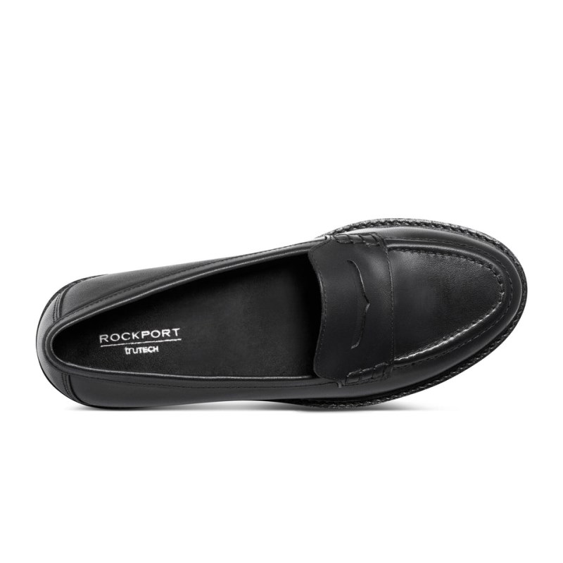 Women Rockport Kacey Penny Loafers Black USA | BY0-97309