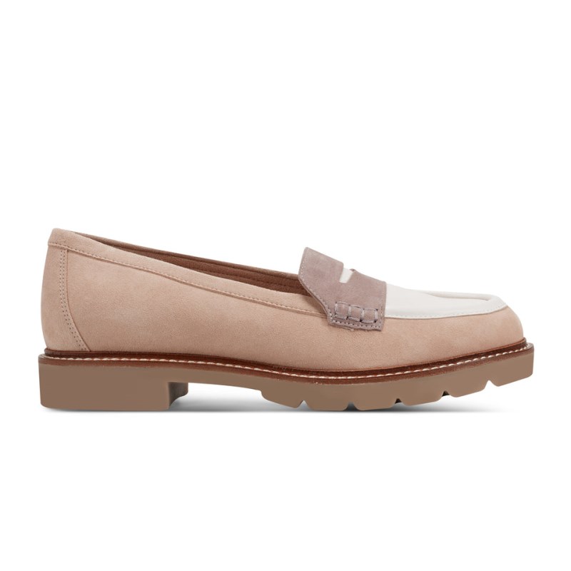 Women Rockport Kacey Penny Loafers Light Beige USA | HX6-16021