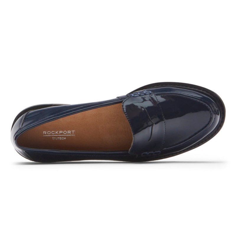 Women Rockport Kacey Penny Loafers Navy USA | KS8-70867