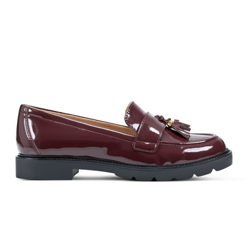 Women Rockport Kacey Tassel Loafers Dark Red USA | SJ3-41064