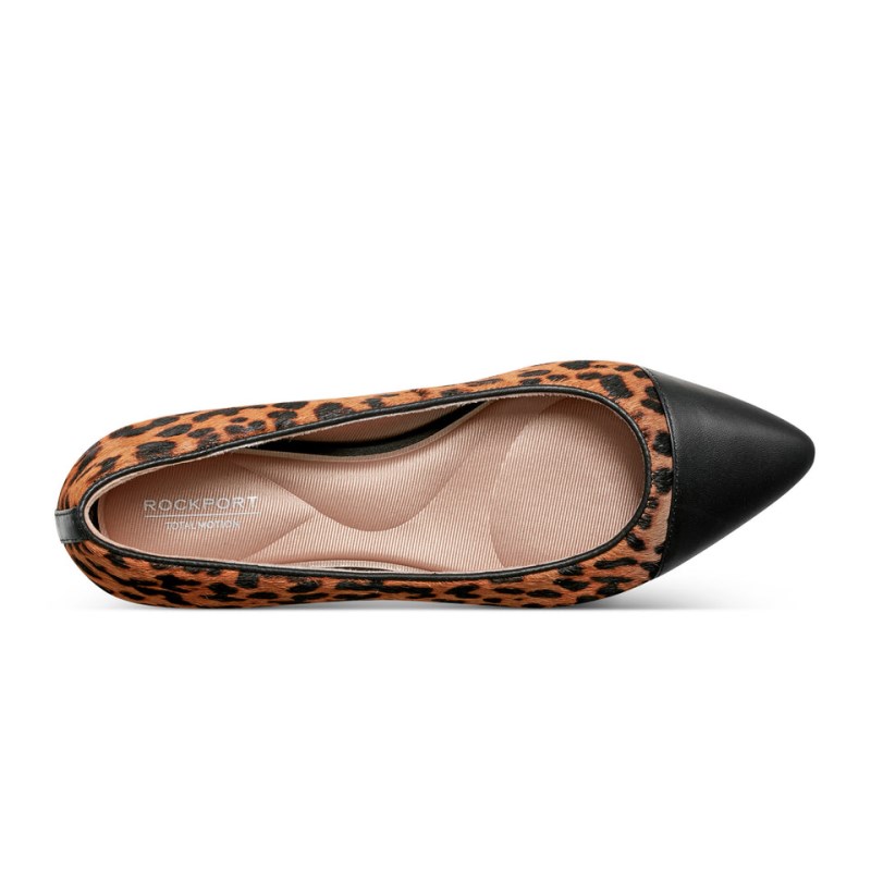 Women Rockport Kenziely Total Motion Dress Ballet Flats Dark Brown USA | KW6-91059