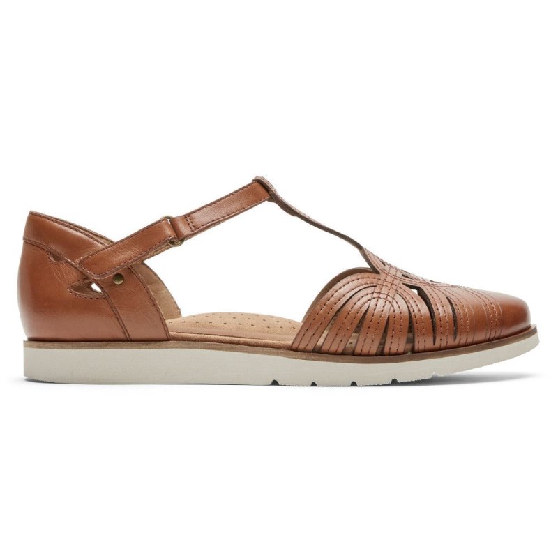 Women Rockport Laci Fisherman Sandals Brown USA | IS0-31713