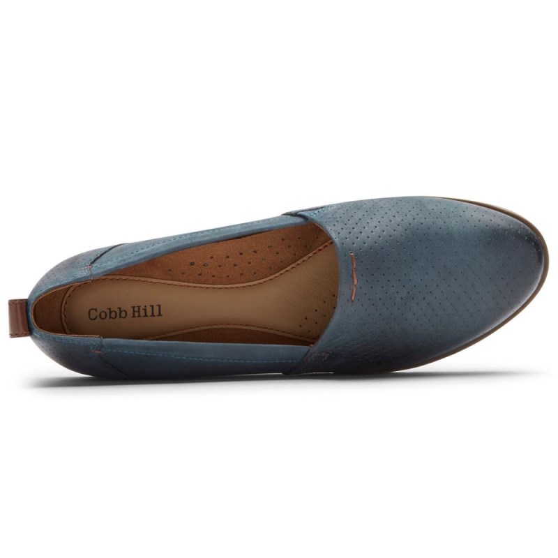 Women Rockport Laci Slip Ons Blue USA | RR2-97079