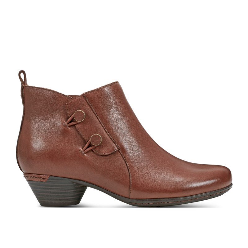 Women Rockport Larsa Casual Booties Dark Brown USA | RG1-40644