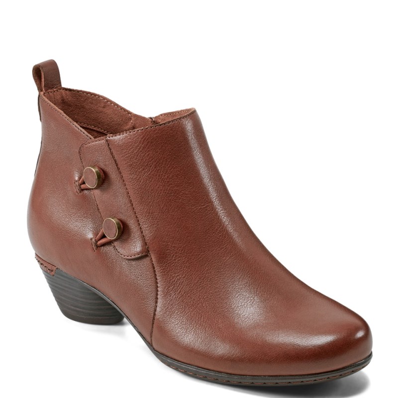 Women Rockport Larsa Casual Booties Dark Brown USA | RG1-40644