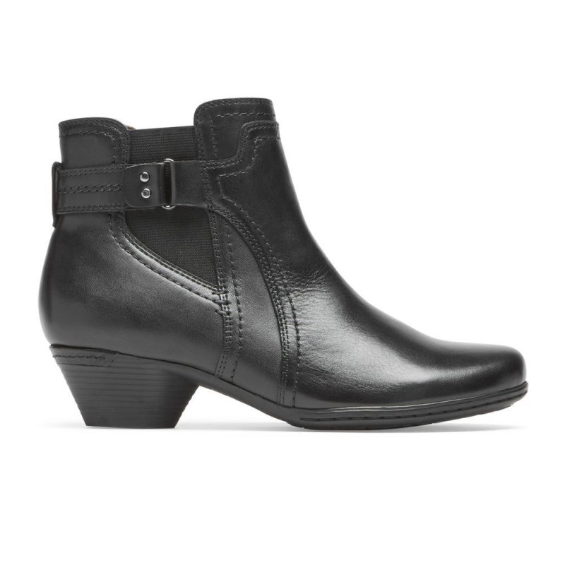 Women Rockport Laurel Booties Black USA | PV9-33033