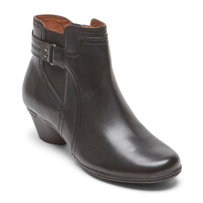 Women Rockport Laurel Booties Black USA | PV9-33033