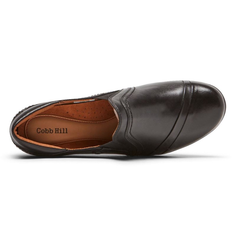 Women Rockport Laurel Slip-On Heels Black USA | RA6-55855