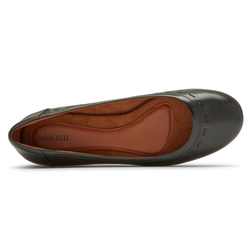 Women Rockport Maiika Ballet Flats Black USA | LW3-24342