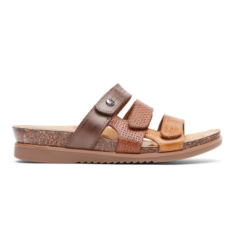 Women Rockport May Slides Brown USA | ZA8-25492