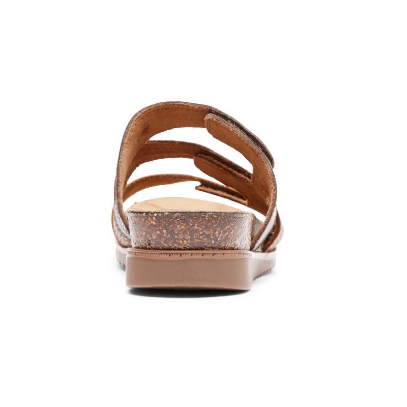 Women Rockport May Slides Brown USA | ZA8-25492