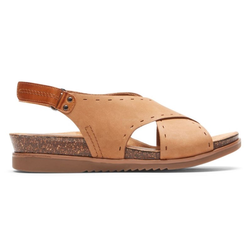 Women Rockport May Slingback Sandals Brown USA | CP6-56705