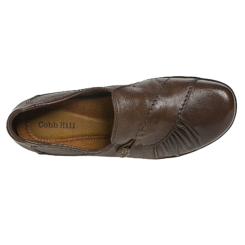 Women Rockport Paulette Slip Ons Dark Brown USA | OS8-42544