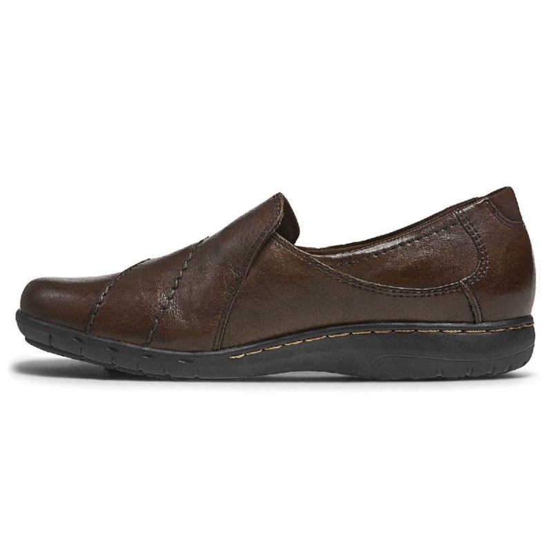 Women Rockport Paulette Slip Ons Dark Brown USA | OS8-42544