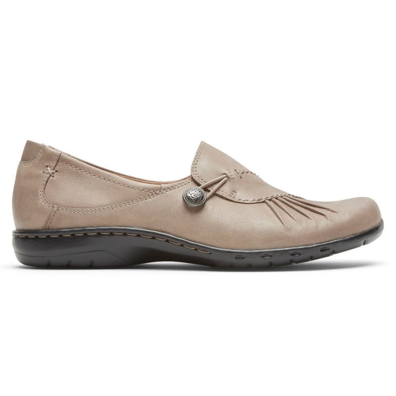 Women Rockport Paulette Slip Ons Grey USA | OY9-32013