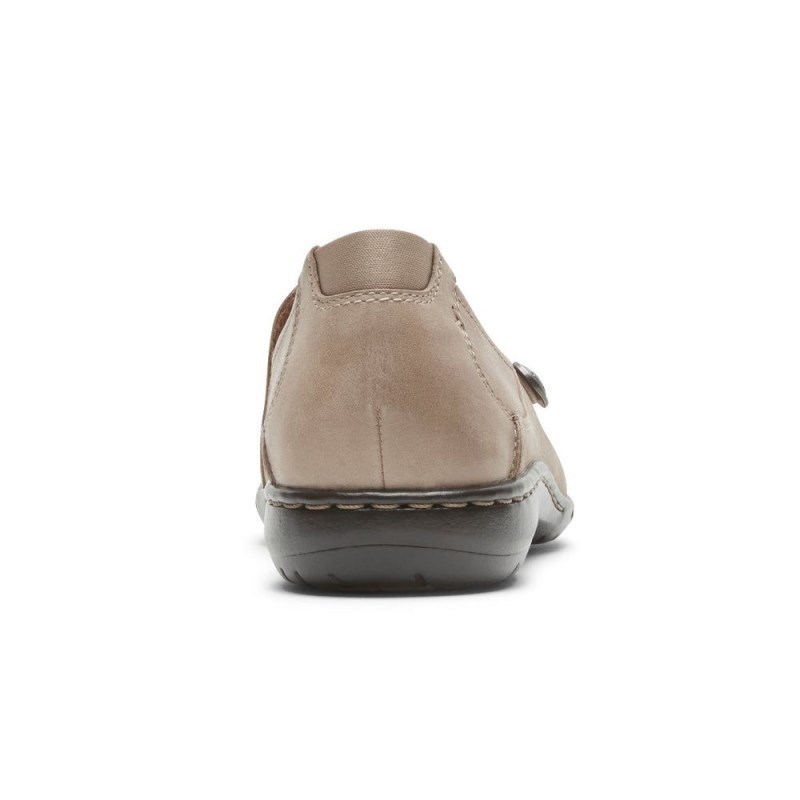 Women Rockport Paulette Slip Ons Grey USA | OY9-32013