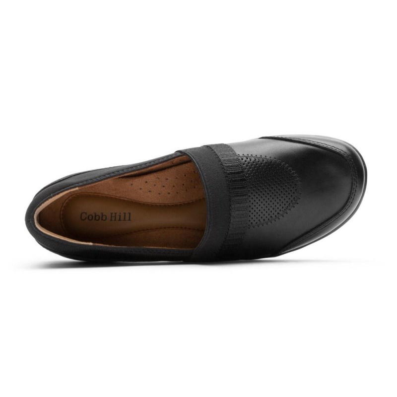 Women Rockport Penfield A-Line Slip Ons Black USA | KF9-10161