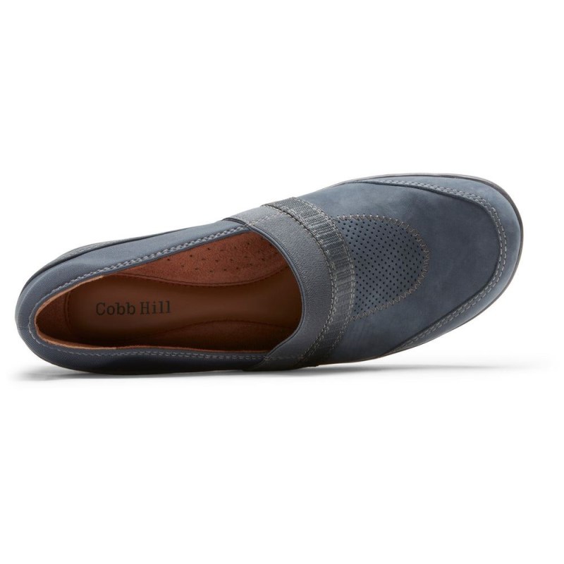 Women Rockport Penfield A-Line Slip Ons Blue USA | KF4-94999