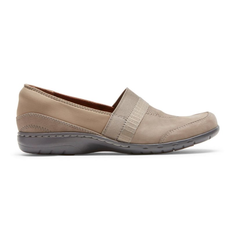 Women Rockport Penfield A-Line Slip Ons Brown USA | VY8-87888