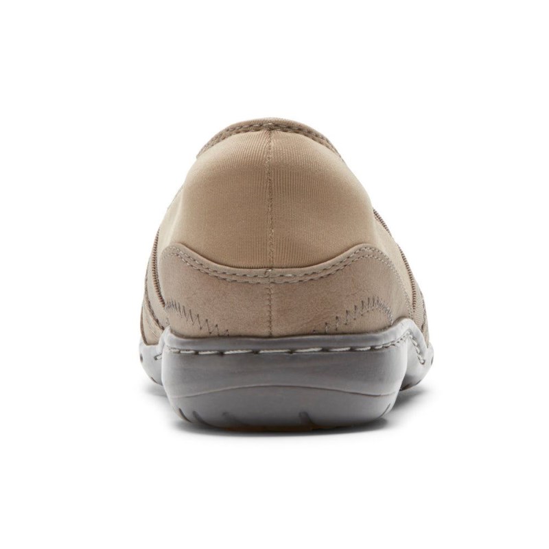 Women Rockport Penfield A-Line Slip Ons Brown USA | VY8-87888