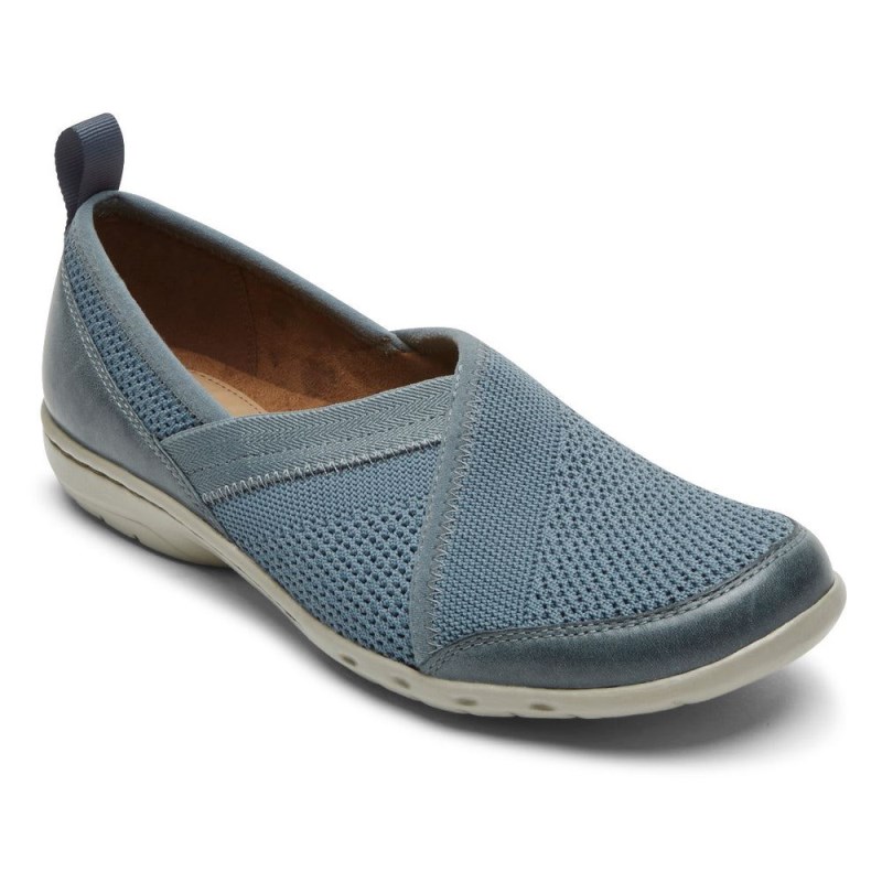 Women Rockport Penfield Mesh Slip Ons Blue USA | EE5-69126