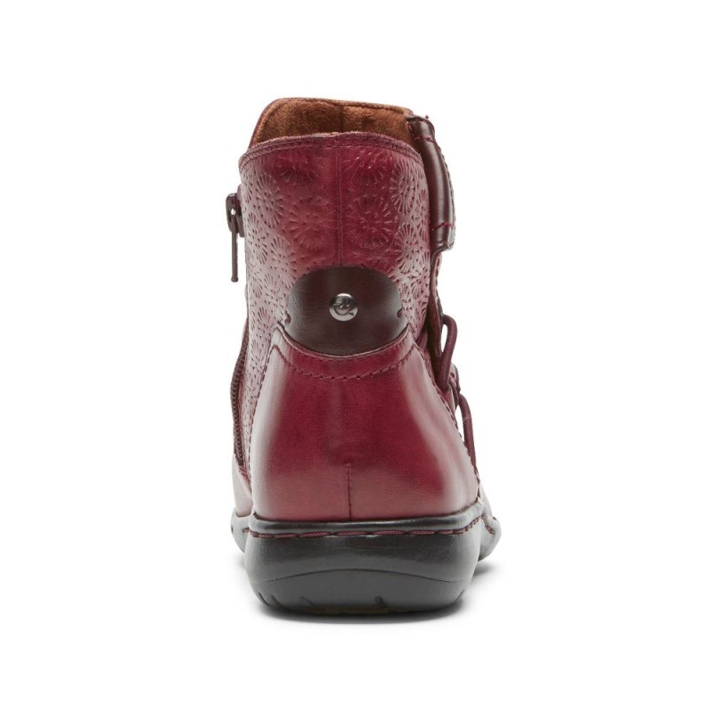 Women Rockport Penfield Ruched Winter Boots Red USA | GZ2-02100