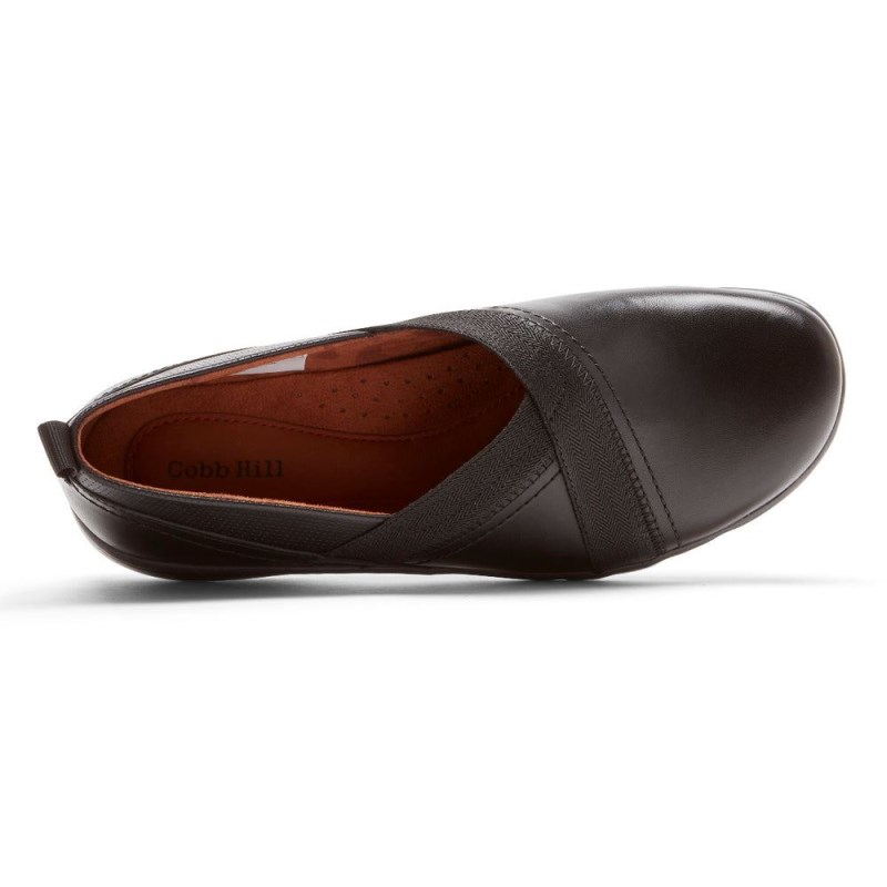 Women Rockport Penfield Slip Ons Black USA | MN4-08410